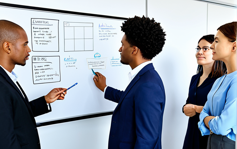넛지 기법과 사용자 경험 디자인의 통합 - Understanding User Behavior**
"A group of diverse individuals participating in a user research sess...