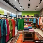 Home 23 사례 연구 넛지 기법으로 매출 증가한 기업 - A vibrant retail clothing store interior designed to reflect a welcoming and organized environment, ...